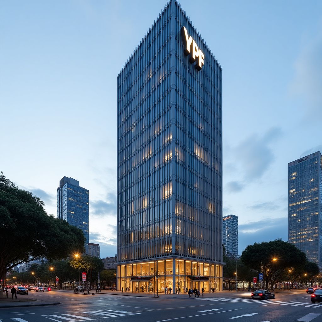 Sede central de YPF en Buenos Aires con edificio moderno